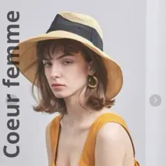 coeur femme クール フェム ペーパークロス ハット 夏 帽子