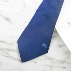 【BURBERRY】バーバリーロンドン ネクタイ シルク　ネイビー