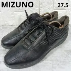 MIZUNO ミズノ ドライビングシューズ　ベアクラッチ　レザー　黒【27.5】