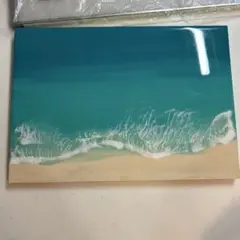 レジンアート　海と砂浜