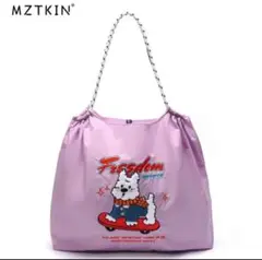 【新品未使用品】MZTKIN いぬ刺繍　エコバッグ　L