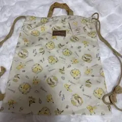 新品　ピカチュウ　イーブイ　ナップサック　トラベル巾着