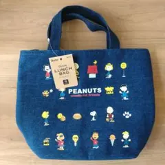スヌーピー PEANUTS デニム ランチバッグ スケーター