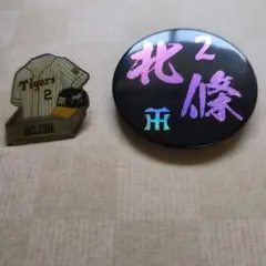 阪神タイガース 北條選手 ピンバッジセット