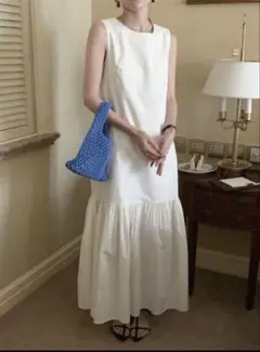 ノースリーブ ロングワンピース