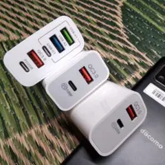 QC3.0USB充電器 ３個