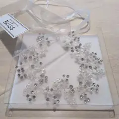 【新品未使用】Bliss ブライダルヘッドドレス クリスタル パール