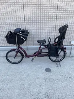 子供乗せ　中古非電動自転車3人乗り対応26インチ　⭐︎引き取りのみ 3人乗りセット 前後シート付 子供乗せ 電動自転車 8.7Ah ぺー