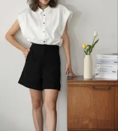 MAISON RAVIEW トレンチスリーブシャツ