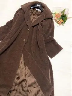 最高級✨白タグ MaxMara✨セレブ コート アルパカ