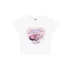 MOUSSY×BEPコラボ　BEP OG ラインストーン BABY TEE 白