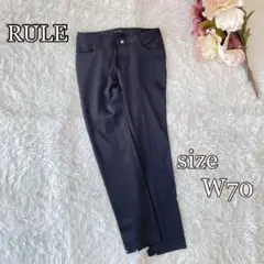 RULE ピンタックパンツ 黒 W70 H95 ストレッチ 美脚 美品 ディノス