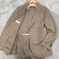 洗濯◯✨ FABRIC TOKYO セットアップスーツ　ベージュ　春夏　軽量