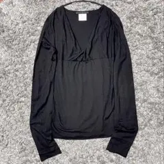 ユリウス / ウール・カシミヤ カシュクール ネック ロングスリーブ Tシャツ