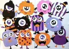 壁面飾り　Happy Halloween Monstar 秋　10月　ハロウィン
