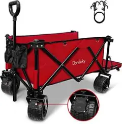 キャリーワゴン ブレーキ付き 大型タイヤ 耐荷重120kg 長物対応 キャンプワ