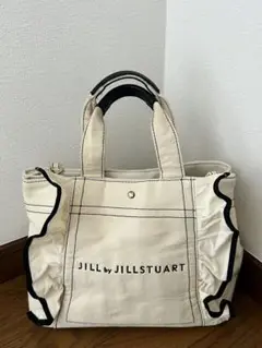 JILL by JILLSTUART フリル トートバッグ 大アイボリー