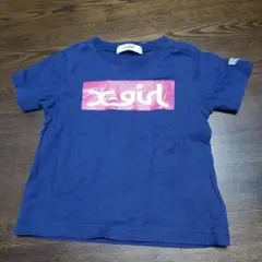 x-girl Tシャツ 100cm ネイビー