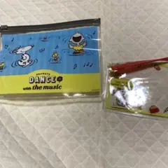 スヌーピー■クリアポーチ大小2個セット■未使用保管