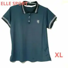 【新品未使用】ELLE SPORT ネイビー ポロシャツ 半袖