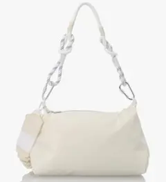 【emmi atelier】2way ナイロンボディーバック ショルダー 白