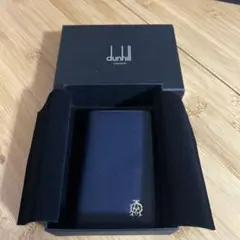 dunhill ネイビー レザー キーケース