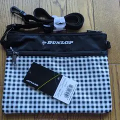 DUNLOP ダンロップ サコッシュDTC-2462 ブラック×チェック