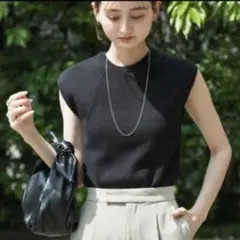 【美品】☆SENSE OF PLACE ☆クルーネックフレンチスリーブセーター