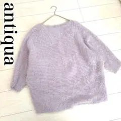 antiqua アンティカ ニット トップス シャギーニット
