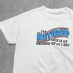 レトロ　ポップ　ロゴ　ヴィンテージ　プリントTシャツ　古着　ホワイト　XL