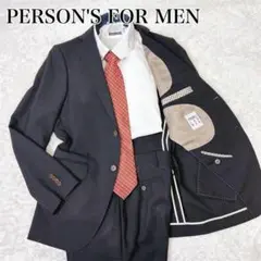 パーソンズ フォーメン セットアップ ブラック 無地 礼服 YA5