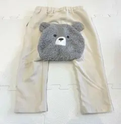 おしりクマさん レギンス アイボリー 80サイズ