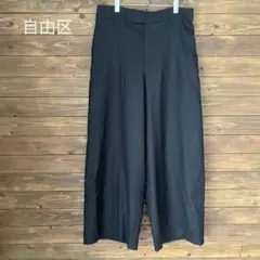 ♦︎【自由区】新品未使用黒 スラックス ワイドパンツ 大きいサイズ 3XL