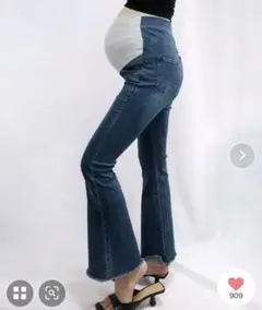 【新品未使用】マタニティ　デニム　パンツ