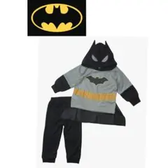 新品☆バットマン上下セット　フード付きトレーナー&パンツ ハロウィン　110