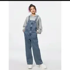 フロントジップサロペットパンツ jr+e