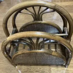 籐製品 ラック マガジンラック 【中古品】