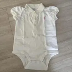 Ralph Lauren ホワイト ポロロンパース 12M
