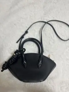 zara ブラック ショルダーバッグ ハンドバッグ
