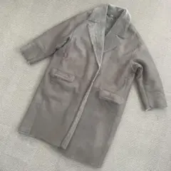 manzoni24 グレー ムートンコート 42 羊革