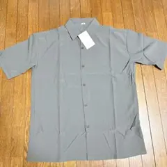 Mertabi シャツメンズ　シンプルオシャレ　グレー　Ｍ