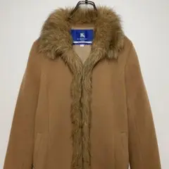 バーバリー ブルーレーベル ファー ロングコート サイズ38 古着MIX 古着