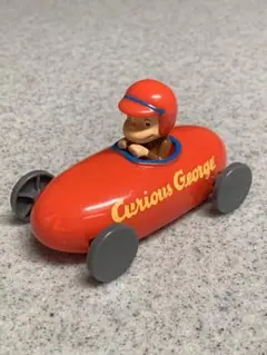 おさるのジョージ ミニカー 赤　 ハッピーセット