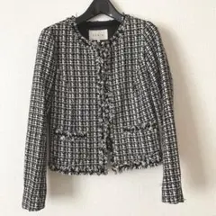 stola. ツイード ノーカラージャケット