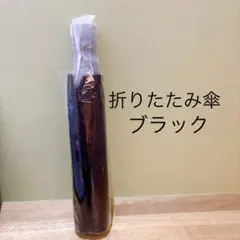 【新品】 折りたたみ傘 ブラックカラー コンパクト収納タイプ（サイズ不明）
