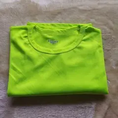 蛍光色イエロー　Tシャツ　メンズ　レディース　サイズＬ