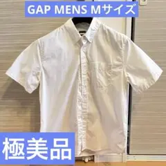 ★極美品★GAP★ホワイト半袖シャツMカジュアル★ボタンダウン