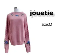 jouetie ジュエティ かわいい 落ち着き感 清楚感 花柄 ニット セーター