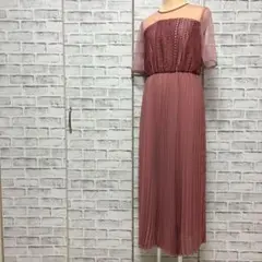 smeralda スメラルダ プリーツワンピース ピンク 結婚式