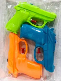 【新品】水鉄砲 3色セット グリーン/ブルー/オレンジ ウォーターガン